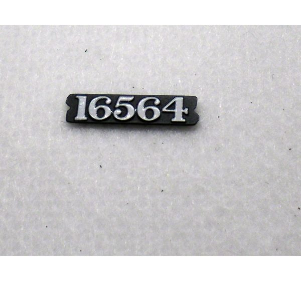 Jinty O Number Plate 16564 - DCC Supplies Ltd